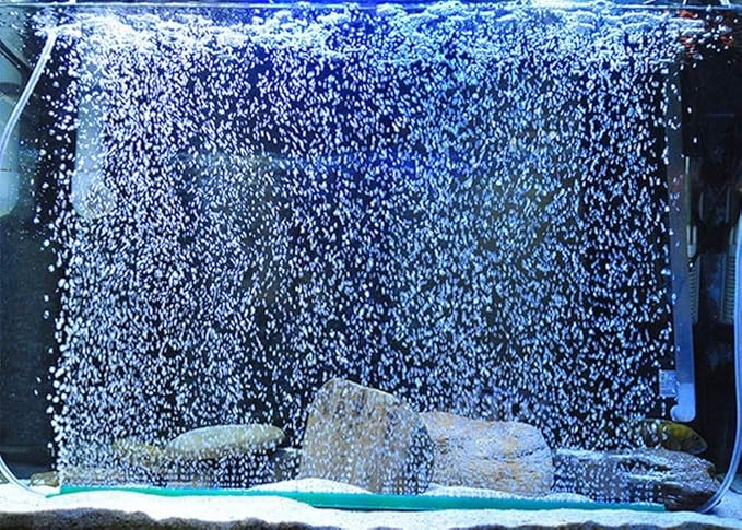 Saim Aquarium Air Stone Bars, 2 Piece 16 inch Bubbles Release Oxygen Diffuser Bar with 20ft Airline Tubing, 10 Piece Suction Cup and 2 Piece Valve for Fish Tank, Air Stone Bar Hydroponics with Conne