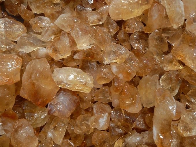 Fantasia Materials: 18 lbs Citrine Mine Run Rough Stones from Brazil
