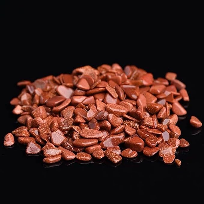 50/100g Natural Stone Gravel Crystal Quartz Mineral Agate Specimen Gemstone Home Aquarium Decoration,Golden Sand,100g