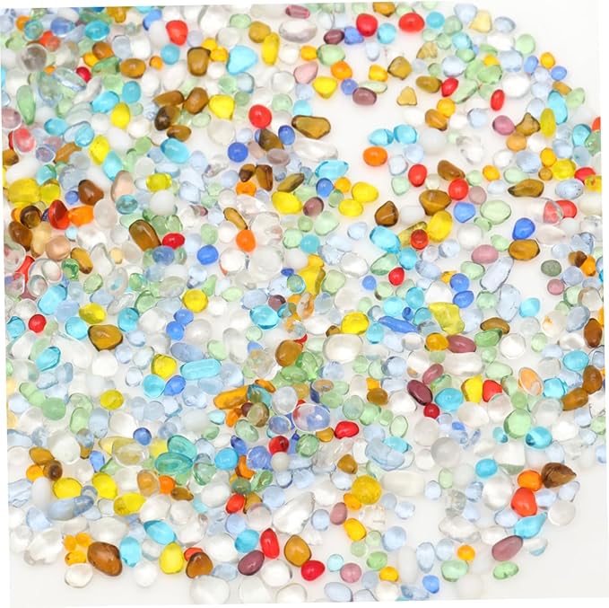 VANZACK Aquarium Stone Decor 500g Pack Fish Tank Bottom Stone Ornaments for Freshwater Saltwater Fish Tanks