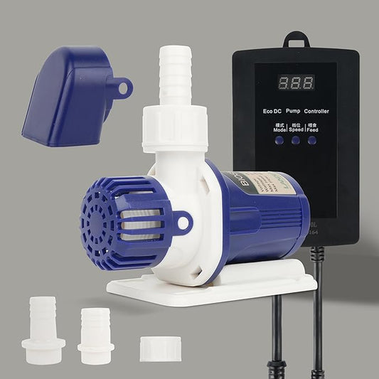 LANDEN BIOSMO 8000 DC Sine Wave Water Pump Return Pump 8000L/H (2112GPH) High Performance Aquarium Cleaning Ultra Quiet Operation 10-85W 3 Modes Control Ideal for 200-425 Gallon Fish Tanks