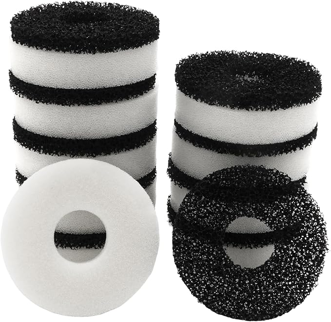 20 Packs Replacement Aquarium Maintenance Kit, Aquarium Sponge Foam and Carbon Rings Set, Replacement for Biorb Filter