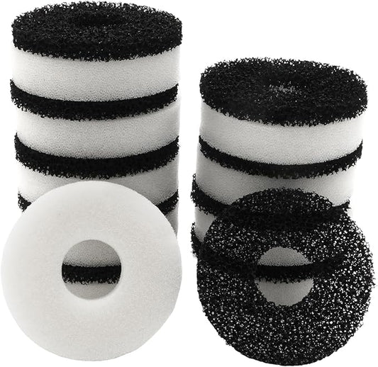 20 Packs Replacement Aquarium Maintenance Kit, Aquarium Sponge Foam and Carbon Rings Set, Replacement for Biorb Filter