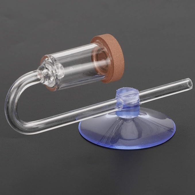 CO2 Diffuser, Fish Tank CO2 Atomizer, Transparent CO2 Diffuser, Acrylic for Home Saves Original Materials Easy to Outgas Aquarium(M)