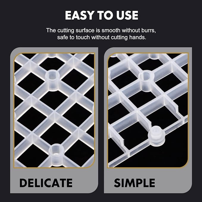Mipcase Newborn Photography Props 2pcs Aquarium Fish Tank Divider Trays Plastic Egg Crate Tray Grid Bottom Board Fish Separator 26x17.5x0.5CM Transparent Small Fish Tank