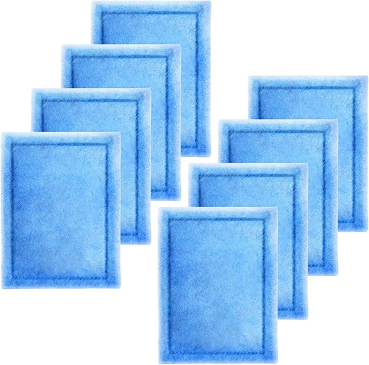 8 Pack Aquarium Filter Cartridges Compatible with Aqua-Tech 20-40 & 30-60 Gallon Power Filters - Fish Tank Filter Replacement for EZ-Change #3 Cartridges