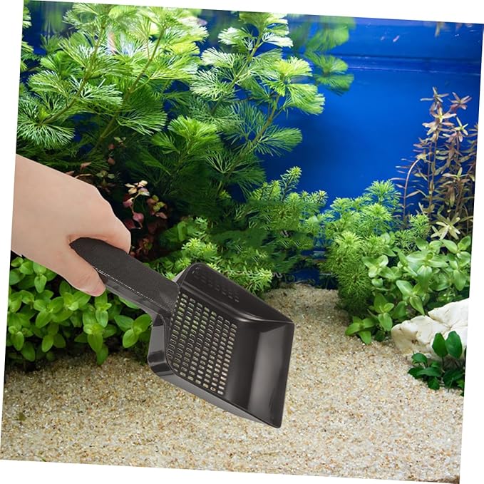 POPETPOP 2pcs Aquarium Sand Shovel Multi-Function Gravel Scoop for Fish Tank Cleaning Substrate Tool for Sand Removal Freshwater Aquariums