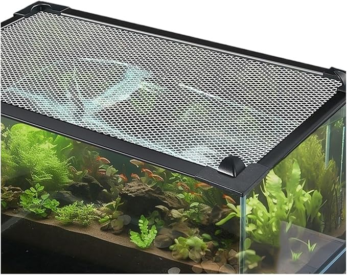 Mesh Screen Netting for Fish, DIY Magnetic Fish Tank Lid Multiple Sizes