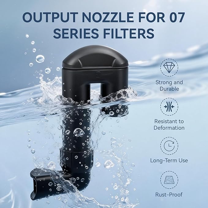 07 Output Nozzle Replacement for Fluval 107, 207, 307, 407 Range of External Performance Filter, Canister Filter Output Nozzle for Fluval Replacement Parts