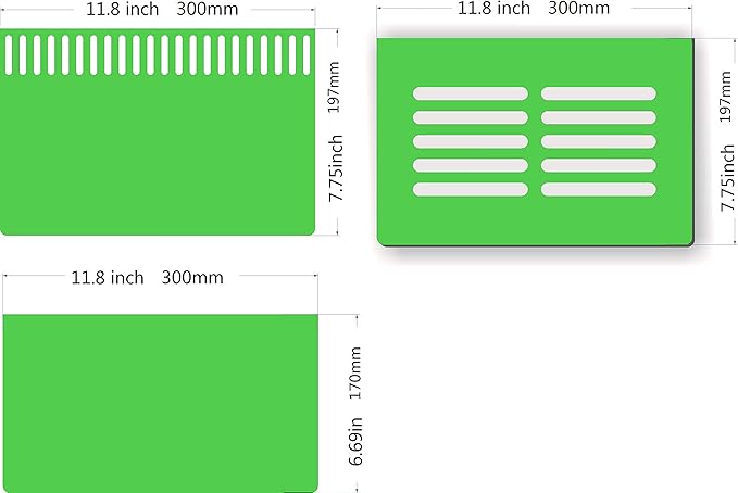 Bubblefin Aquarium Sump Refugium DIY Kit for Protein Skimmer Sump - Chamber dividers (20 Gal-Green)