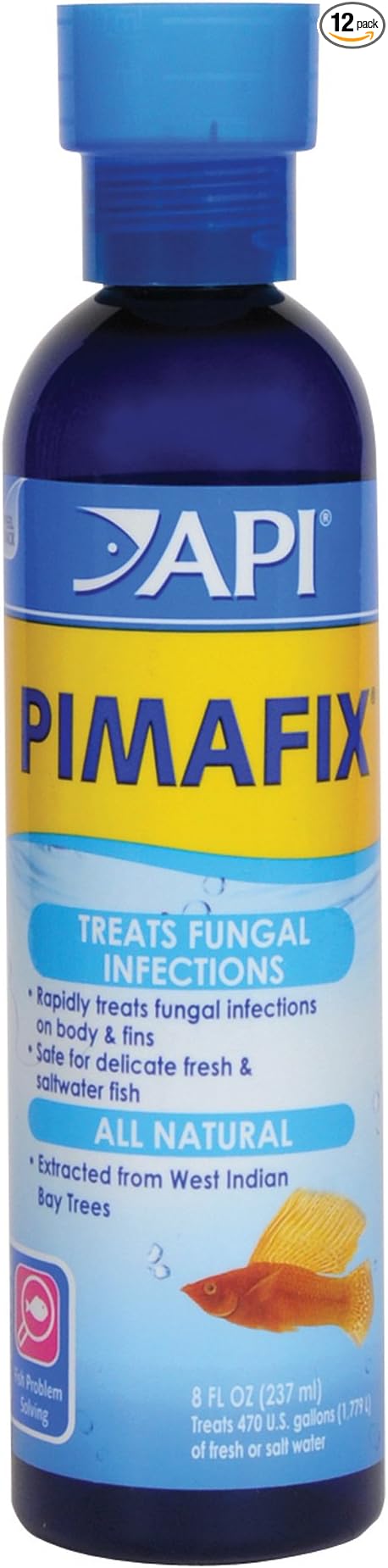 API PIMAFIX Antifungal Freshwater and Saltwater Fish Remedy 8-Ounce Bottle (10H)
