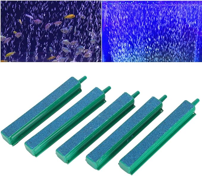 POCREATION Aquarium Sand Bar, Oxygen Diffuser Aeration Fish Air Stone Bars, PVC Sandstone, for Various Aquariums (S)