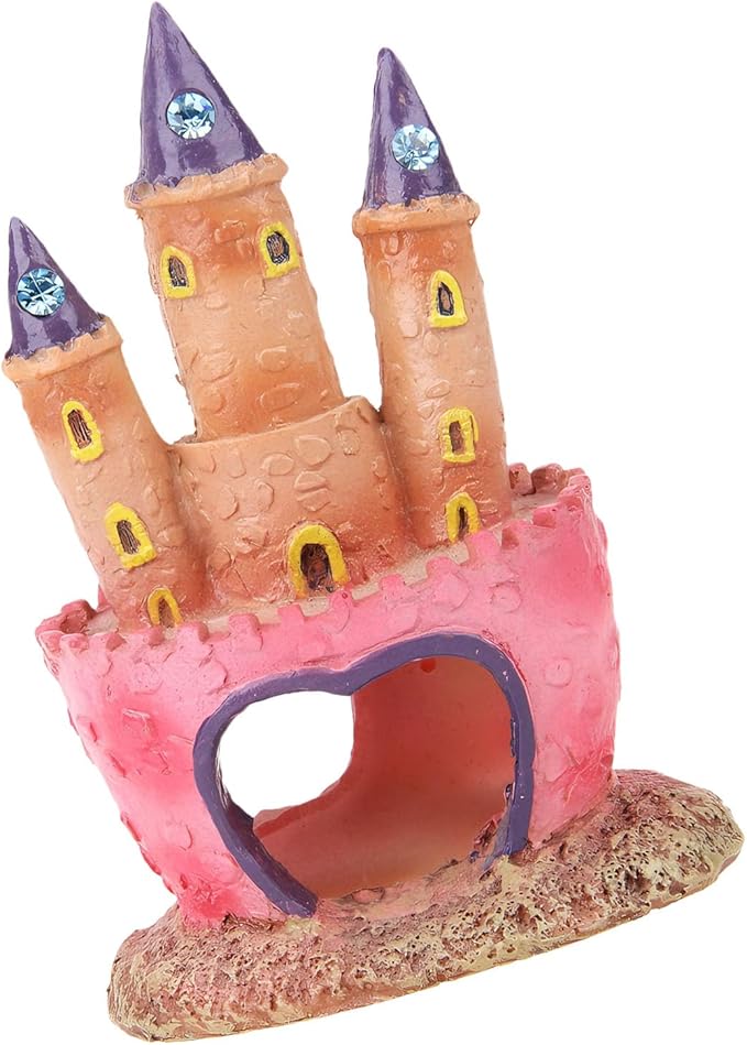 Fishtank Hideouts Landscape Fish Tanks Decorations for Aquariums Terrarium Shrimp Castles Ornaments Habitat Interactive Underwater Sand Castles Scenery