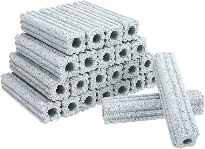 RealPlus Ceramic Bio Filter Media for Aquarium Sump Canister Pond Fish Tank, Vast Surface Area (6.2" Length / 24pcs)