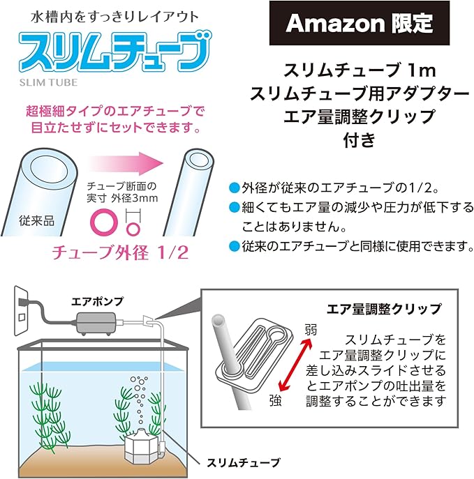 [Amazon.co.jp Exclusive] Water Core SSPP-7S Slim Tube 3.9 ft (1.0 m)