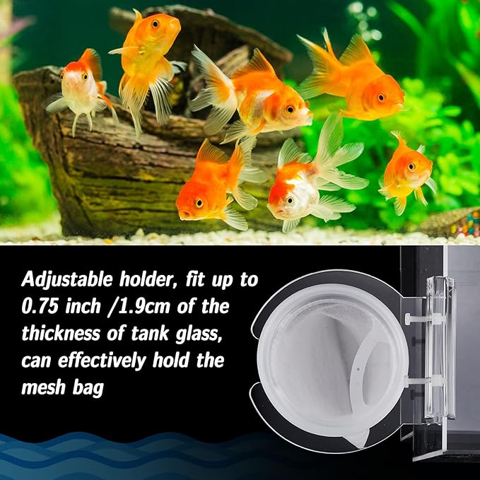 Taiyin 4 Pcs 4 Inch Pre Sump Filter Sock Holder Aquarium Sump Sock Holder for Overflow Box Saltwater Aquarium Acrylic Aquarium Sump Sock Holder Mount Bracket Reef Tank Bag Saltwater Fish Tank