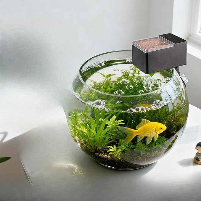 Automatic Fish Food Dispenser for Aquariums - Heavy-Duty Product Suitable for Aquariums with Wall Thicknesses Between 5 Cm and 2 Cm, 80 ml