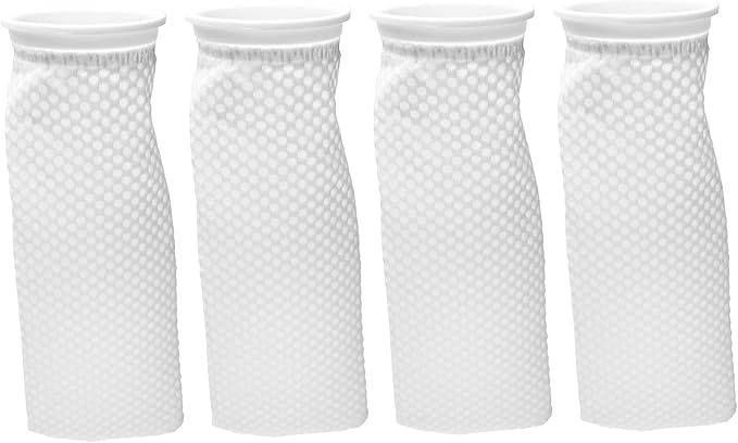 Ultum Nature Systems Filter Sock Replacement - 200 Micron 3D Honeycomb Mesh Aquarium Sump Socks for Reef/Marine/Saltwater/Freshwater Fish Tanks, Aquatic Water Filtration - Honeycomb, 4x12 (4 Pc)