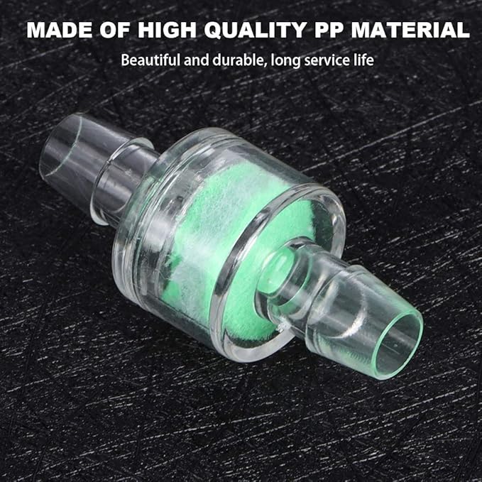 10PCS Aquarium Filter Tube, ABS Silicone Tube Filter, Plastic Fish Tank Check Valve for Fish Tanks and Aquarium(8MM)