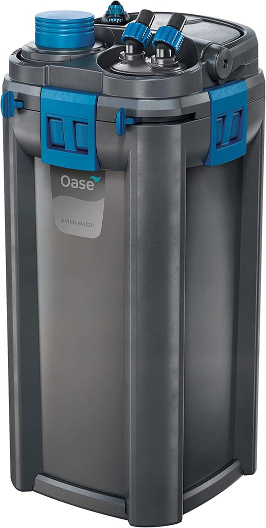 OASE BioMaster External Filter for Aquariums up to 225 gallons, Multi-Stage Filtration, Easy Maintenance Prefilter, Quiet Canister Filter, German Engineering