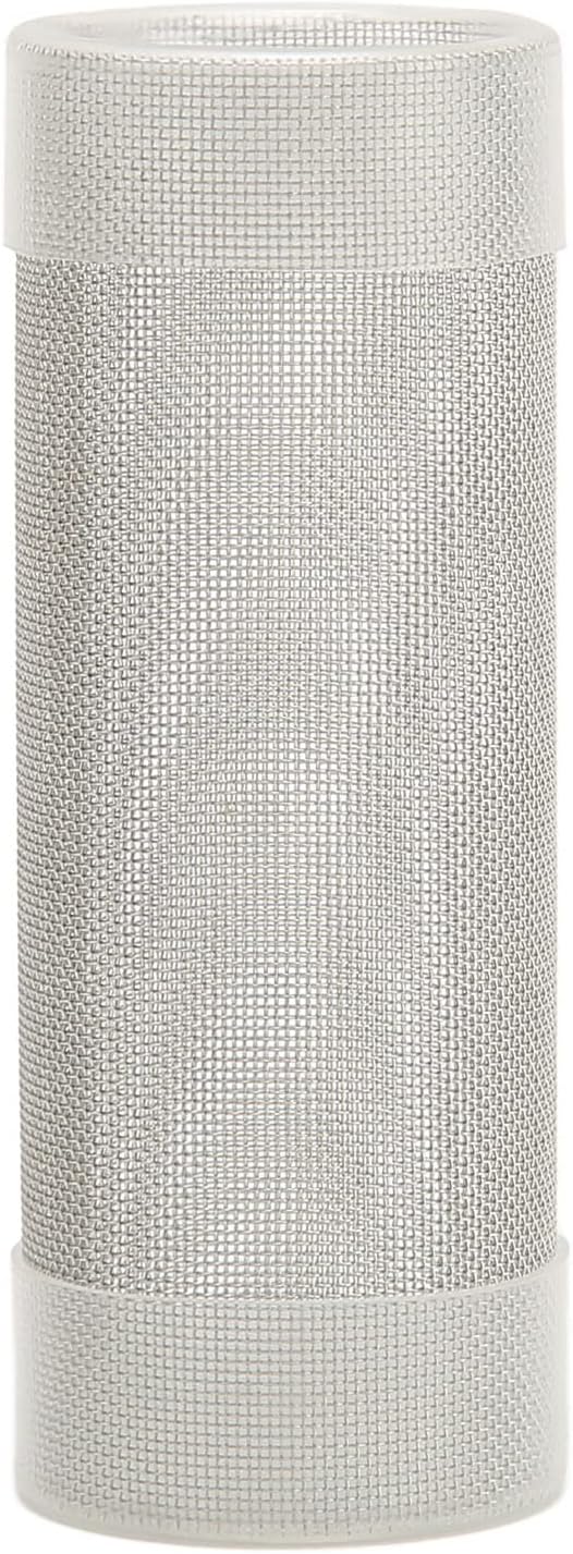 Intake Strainer Filter Cover, Dense Openings Aquarium Mesh Stable Stainless Steel Variable Diameter Design, Intubation for Fish (M)