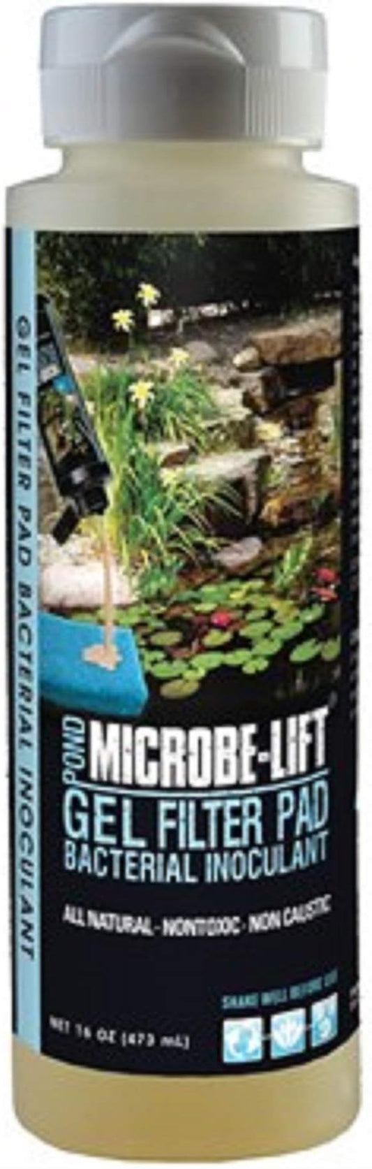 MICROBE-LIFT Microbe Lift 16-Ounce Pond Gel Filter Pad Bacterial Inoculant GEL16