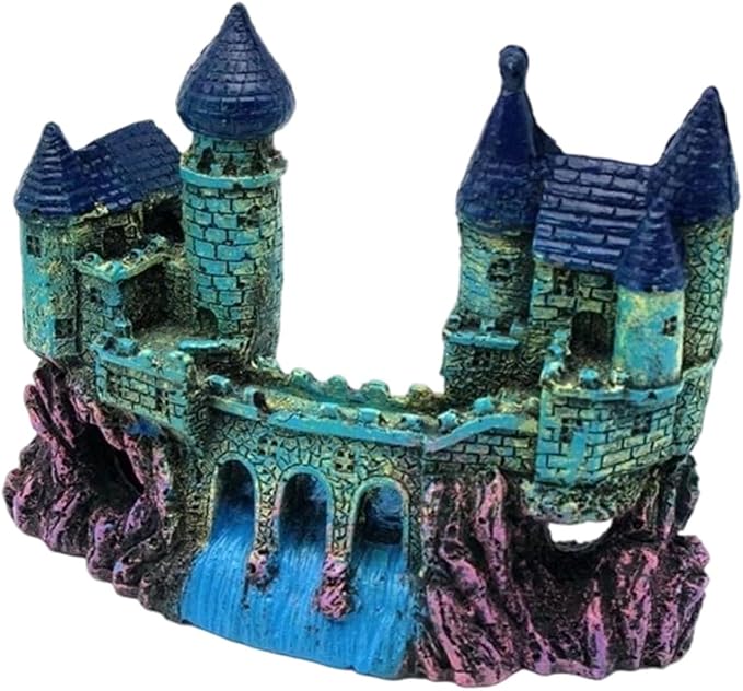 Fishtank Hideouts Landscape Fish Tanks Decorations for Aquariums Terrarium Shrimp Castles Ornaments Habitat Interactive Underwater Sand Castles Scenery