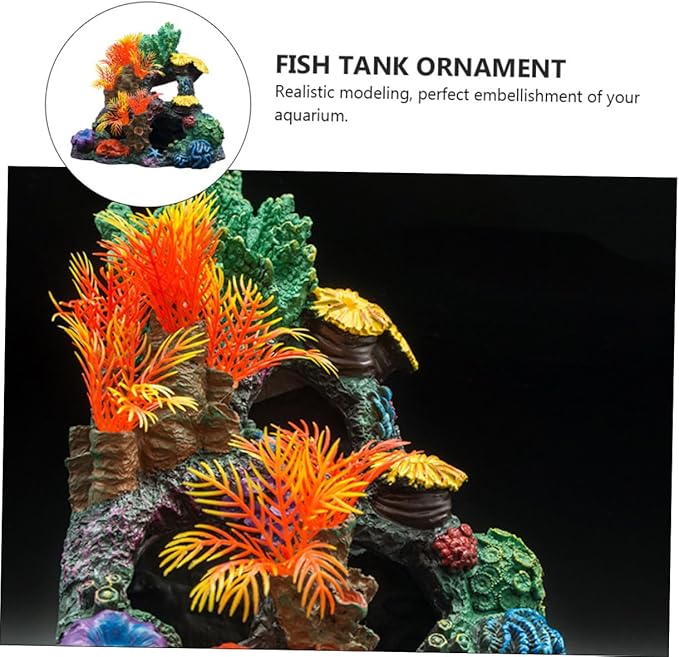 DOITOOL Fish Tank Coral Ornaments Aquarium Decorations Artificial Landscape Pieces Unique Design for