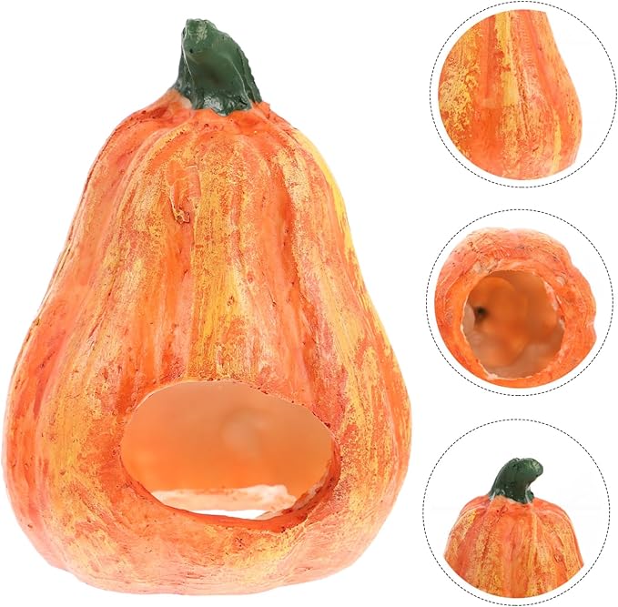 LIOOBO 2pcs Fish and Shrimp Hideout House Fish Tank Cave Lovely Cave Aquarium Halloween Decorations Betta Toys Shrimp Aquarium Supply Glass Decor Resin Hollow Breeding Tank