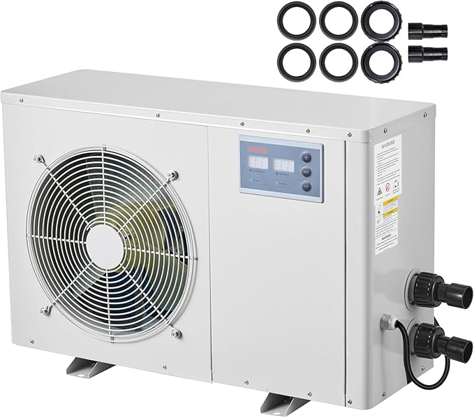 VEVOR Aquarium Chiller 150 Gallon, 1/2 HP Water Chiller for Hydroponics, Fast Cooling for Fish Tank,Axolotl,Coral Reef,Quiet Refrigeration Compressor, Titanium Evaporator,Complete Fittings