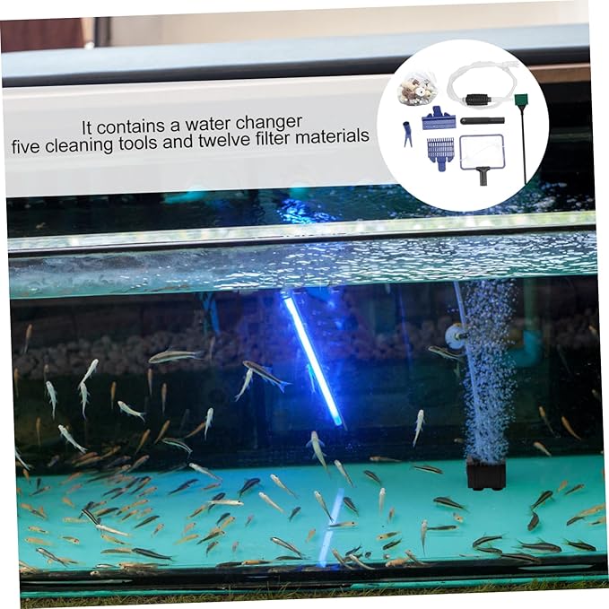 BESPORTBLE 1set Aquarium Siphon Cleaner Tool for Fish Tank Manual Water Changer Sand Cleaner Debris Kit Materials for Aquariums