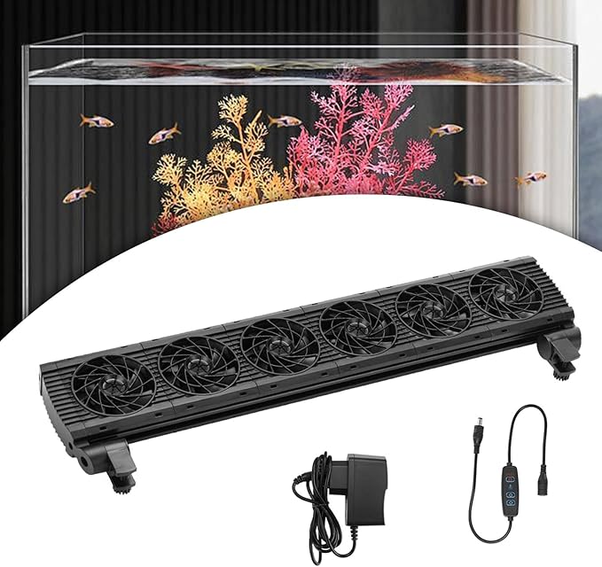 Generic Aquarium Chiller,Water Chiller Cooling Fan,Fish Tank Cooling Fan System,Fish Tank Fan,Hydroponic Cooling Machine for Salt Fresh Water, 6
