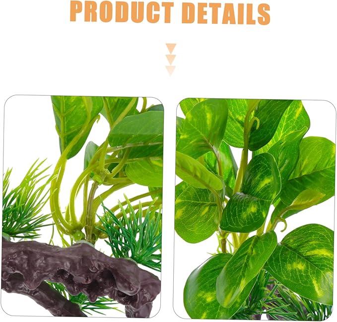 minkissy Artificial Water Plants Aquarium Decorations Realistic Tank Ornaments for Aquatic Landscape Safe Material Natural Habitat for Decor