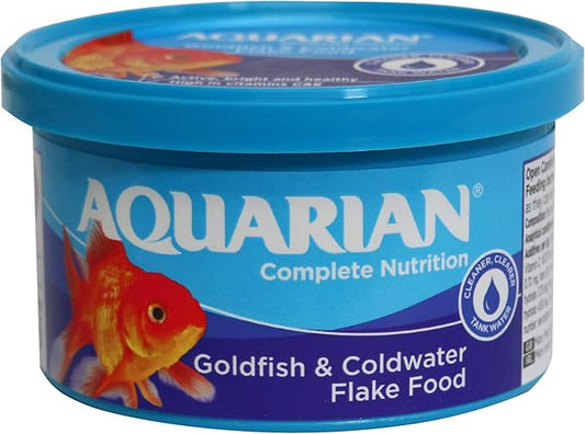 AQUARIAN Complete Nutrition Goldfish Food Flakes, 25g