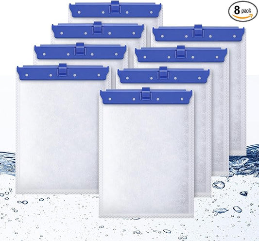 8 Count Large Filter Cartridges Compatible with Whisper Bio Bag Filters, Large Aquarium Filter Cartridge for Whisper 20i 40i, IQ20/30/45/60, PF20/30/40/60 and Repto Filter