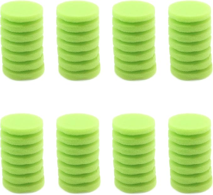 MY MIRONEY 1.89" x 2.99" Replacement Sponge Filter Aquarium Sponge Filter 7-Layer Sponge Filter Green Spare Sponges Pack of 8