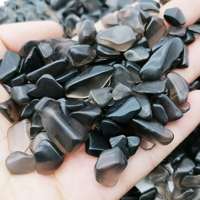 335g Assorted Tea Quartz Crystals Rocks Tea Crushed Crystal Quartz Tumbled Rocks and Crystals