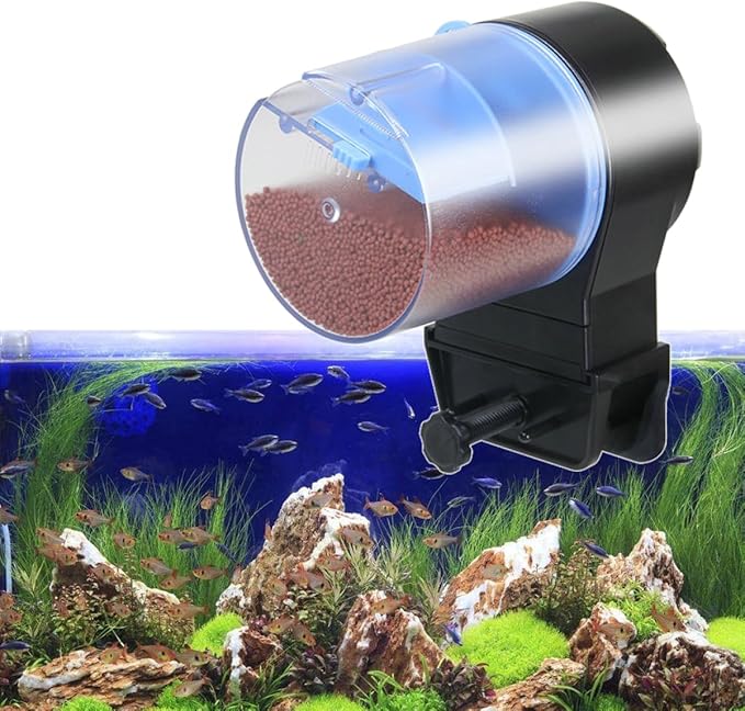 Milisten Automatic Fish Feeder Timer for Aquarium Battery Operated Fish Food Dispenser Feeding Outlet Color