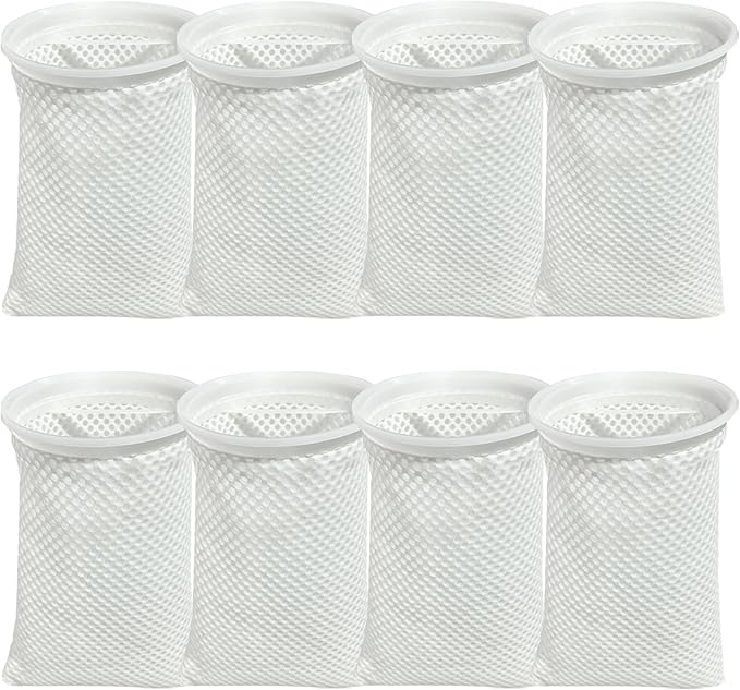 8 Pcs 7 Inch Filter Socks 150 Micron, Honeycomb 3D Filter Socks for Saltwater Aquarium, Sump Filter Sock, Reef Filter Sock Bags