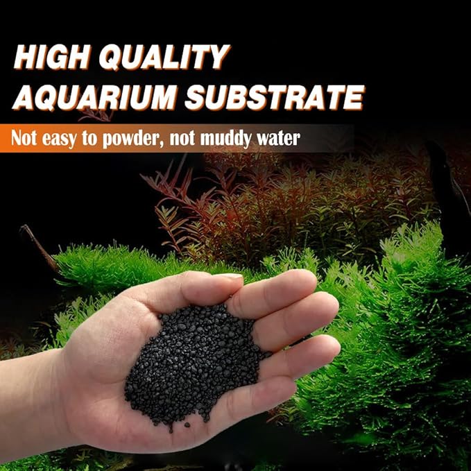 NEZO Aquarium Bio Ceramic Substrate Gravel, 7 lbs, Plant and Shrimp Stratum for Fish Tank