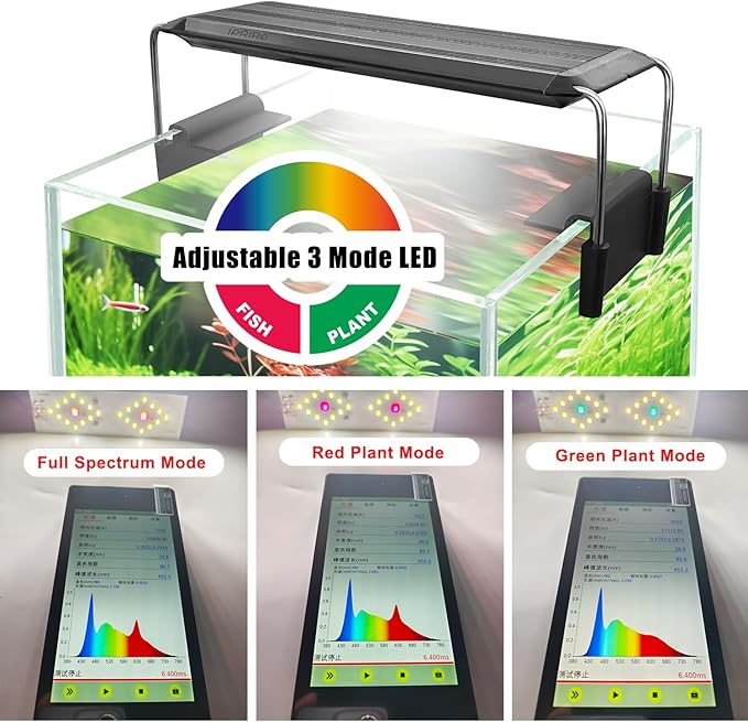 Ultra White Glass Aquarium Starter Kits 1.5 Gallon Small Fish Tank, Betta Fish Tank with LED Light, Power Filter, for Home Office Deco, 4mm Glass