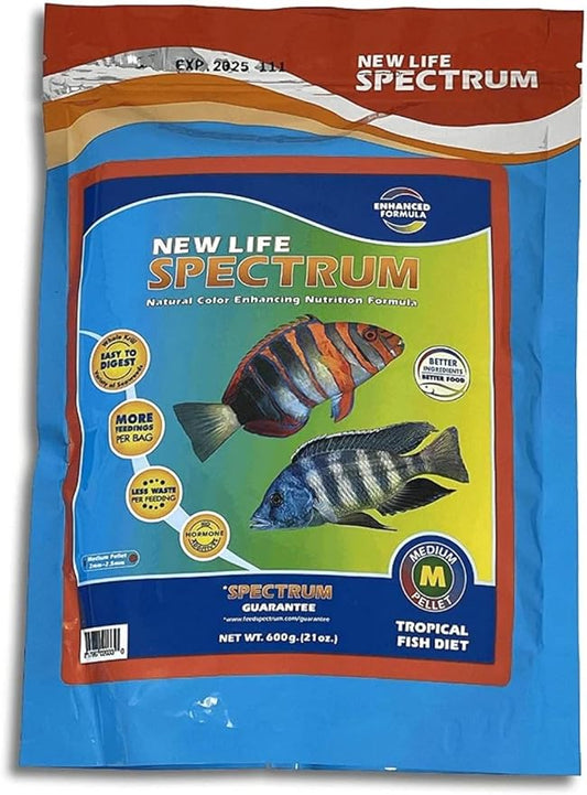New Life Spectrum Spectrum Formula Medium Bag for Fresh & Saltwater Fish, 600g