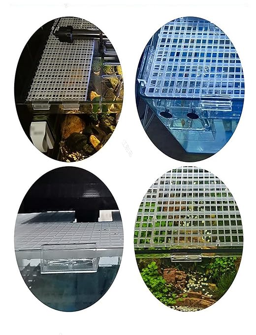 Aquarium Lid Clips Acrylic Bracket for Rimless Aquarium – Secure Glass Cover Support for Fish Tank Lid(5mm,8pcs)