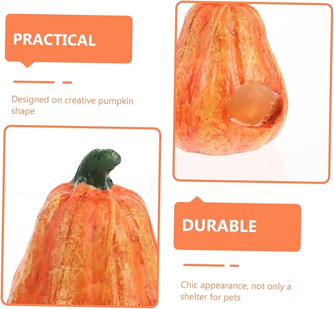 LIOOBO 2pcs Fish and Shrimp Hideout House Fish Tank Cave Lovely Cave Aquarium Halloween Decorations Betta Toys Shrimp Aquarium Supply Glass Decor Resin Hollow Breeding Tank
