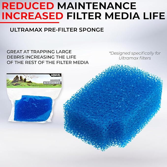 Aquael Ultramax/Maxikani Replacement Sponge Media (Prefilter Sponge)