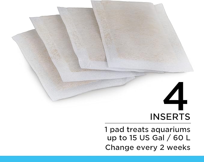 Fluval ClearX Filter Media Insert, Replacement Aquarium Filter Media, 4-Pack, A1336