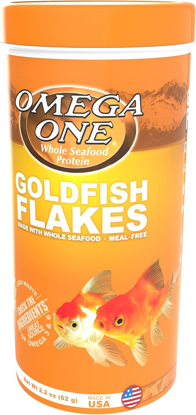 Omega One Goldfish Flakes, 2.2 oz.