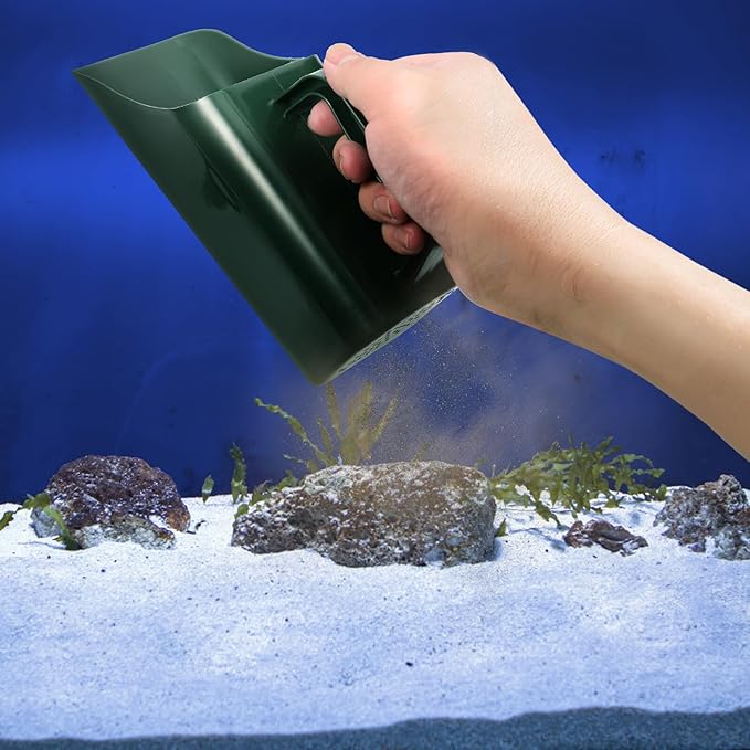 Plastic Fish Tank Shovel and Aquarium Sand Cleaner, Plastic Material, Multi-Function Sediment Removal Tool for Freshwater Aquatic Plants and Gravel Cleaning