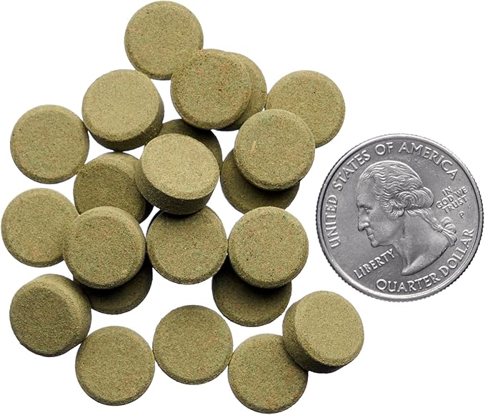 Plecoceramics Protein Wafers Universal Fish Food for Aquarium Fish - Turtle, Goldfish, Catfish - Algae Wafers for Bottom Feeders - Protein Pellets (3.53 oz / 100 gr)