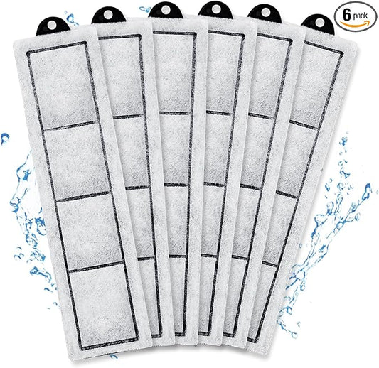 driamor 6 Pack RF-S Filter Cartridges Compatible with Retreat RF-S Filter, Aquarium Filter Cartridges Refill for Desktop Aquariums with Small Retreat Filters